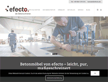 Tablet Screenshot of efecto.de